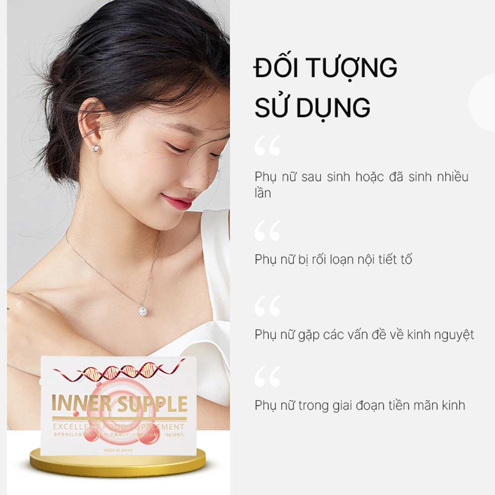 Nước Uống Cân Bằng Nội Tiết Tố Nữ Inner Supple  28 Gói (Nội địa)