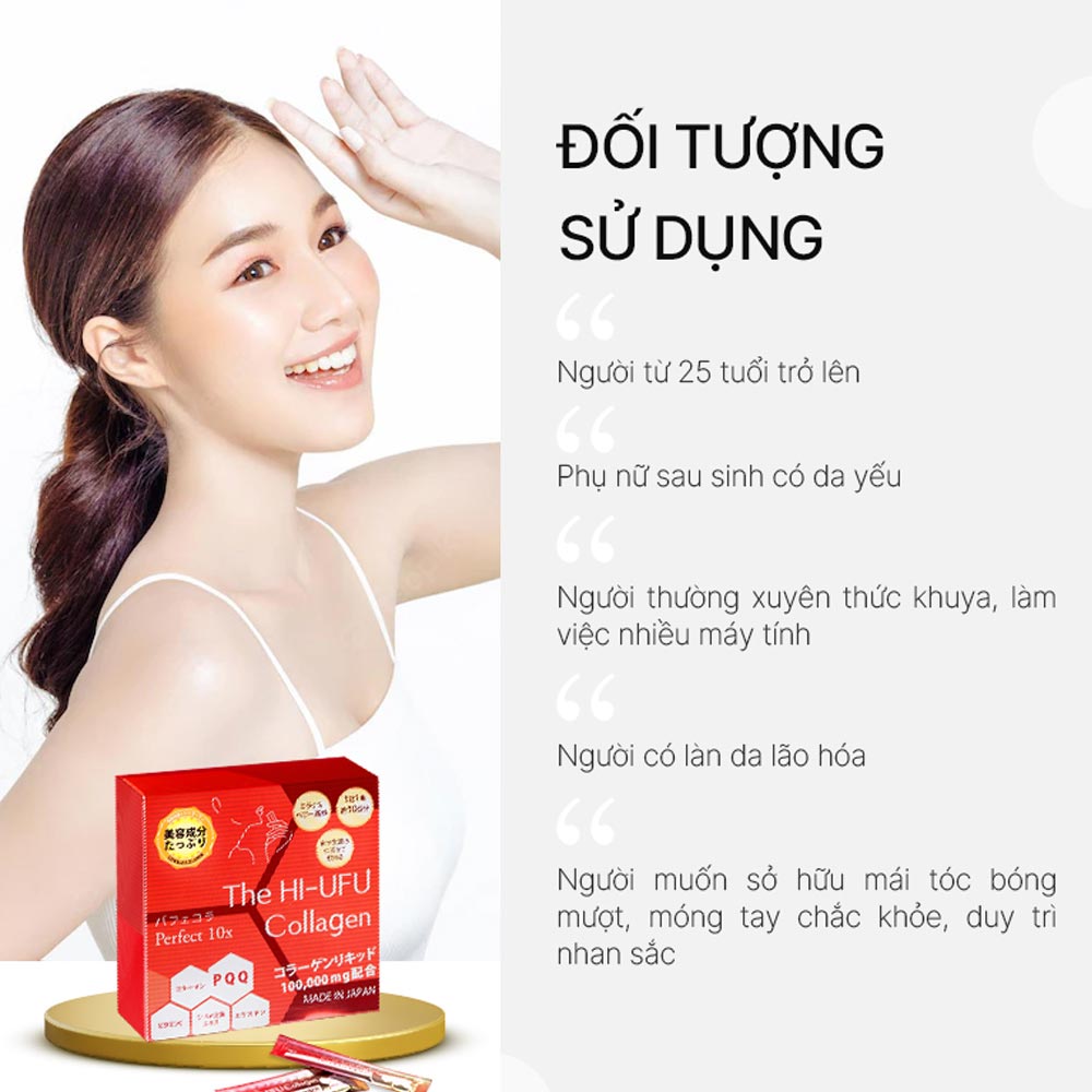 Nước Uống Collagen The HIFU Perfect 10x (Hộp 10 gói)