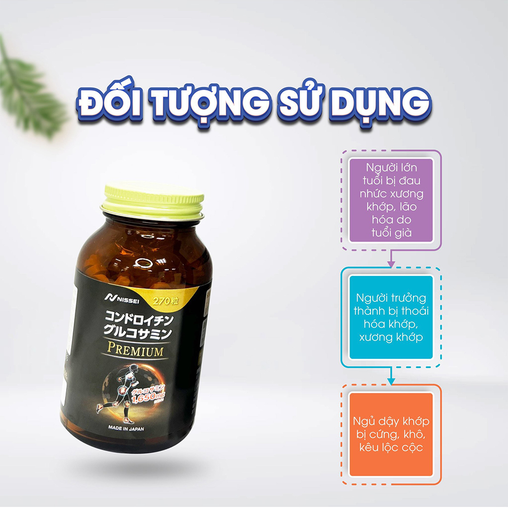 Viên uống bổ xương khớp Chondroitin Glucosamine Premium 1650mg 270 viên