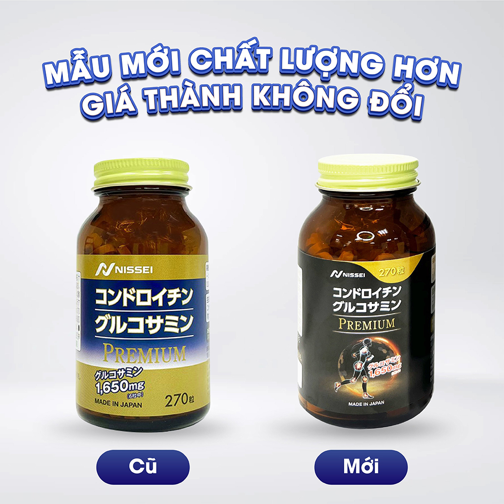 Viên uống bổ xương khớp Chondroitin Glucosamine Premium 1650mg 270 viên