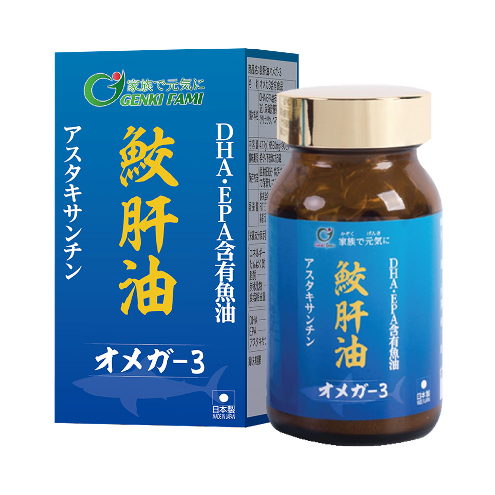 Dầu gan cá mập Genki Fami Omega 3 90 viên