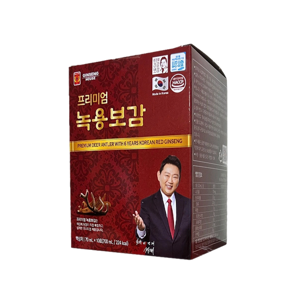 Nước uống chiết xuất nhung hươu và hồng sâm Hàn Quốc 6 năm tuổi Ginseng House (Hộp 30 gói x 70ml)