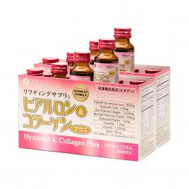 Combo 2 hộp nước uống Collagen & Hyaluron Fine Japan Plus 5250mg (Hộp 10 chai x 50ml) Date 5/25